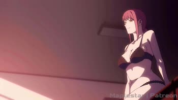 Makima's Reward: Chainsaw Man Hardcore Action with Maplestar_anime