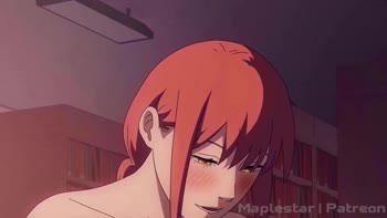 Makima's Reward: Chainsaw Man Hardcore Action with Maplestar_anime
