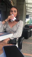 Charlotte_lovee - Charlotte Lovee's Public Squirt Show: Her Boyfriend Catches the Action