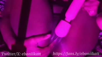 Prtyblcktty's Ebony Delight: Squirting Solo Bliss