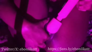 Prtyblcktty's Ebony Delight: Squirting Solo Bliss