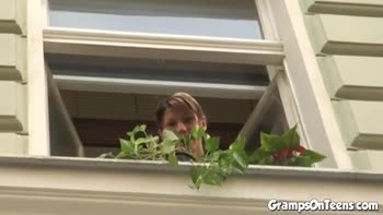 Gramps' Teen (18+) Seduction: Petite Babe Tempts Elder Lover
