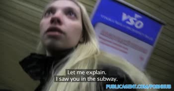 Miriama Kunkelova's Skinny Blonde POV - Public Agent's Real Outdoor Fuck