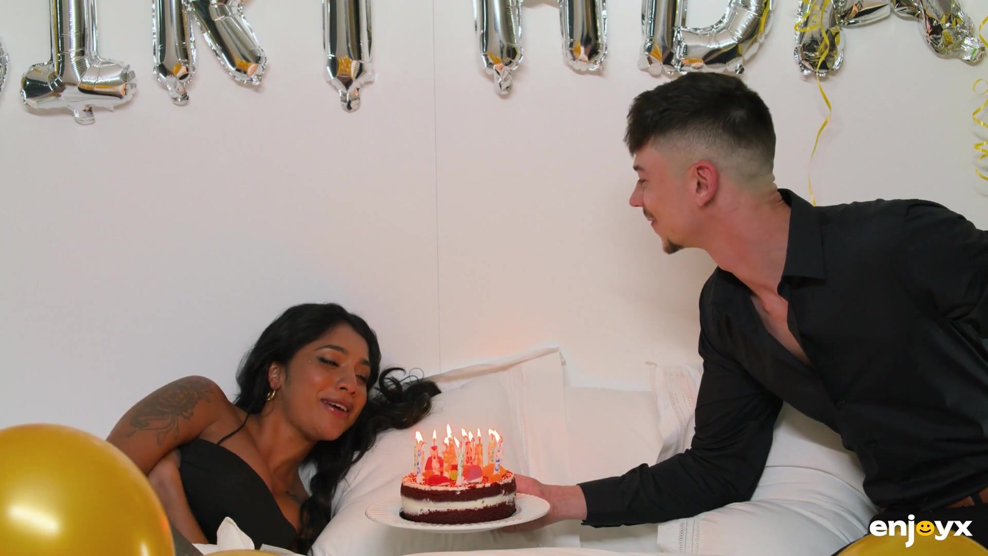 Hot Indian Brunette Pornstar Yasmina Khan Fucks on her Birthday