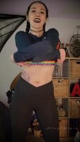 Alice Black's Goth Strip Tease Countdown Jerk Off Challenge