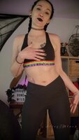 Alice Black's Goth Strip Tease Countdown Jerk Off Challenge