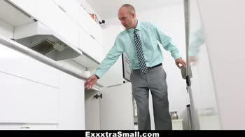 ExxxtraSmall - Lovely Little Spinner Pounded By Her Step-Dad