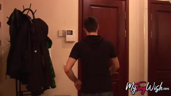 Teen (18+) Delight: Skinny Brunette Lured into Anal Threesome