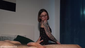 SonyaXMark's Big Tit Brunette Brings Home the Cum