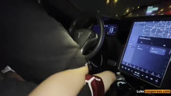 Petite Bailey Base Sucks & Fucks Luke Cooper in Public