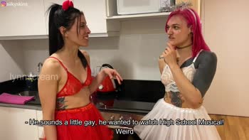 Lynn Scream's Halloween Threesome Fiesta: Tattooed Pink-Haired Latina