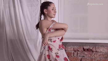 Siro's Sensual Stretch: Petite Ballerina Shows Off