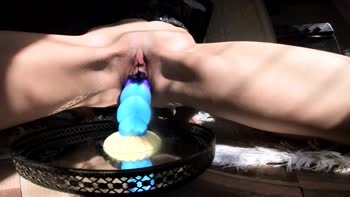 JulyLuane's Unicorn Orgasm: Close-Up Squirt & Creamy Creampie