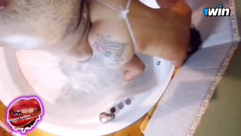 Khiara Labios Rojos's Sensual Jacuzzi Seduction with Her Older Lover