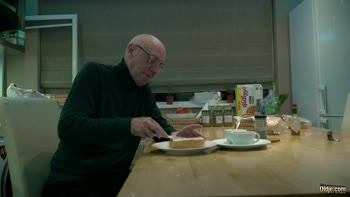 Old Man's Pleasure: Young Wife Sucks and Swallows