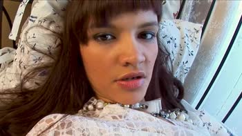Stunning Yo's Solo Seduction: Hot 18-Year-Old Brunette Strips & Teases