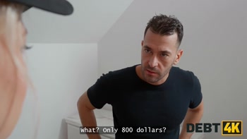DEBT4k. Nikoletta Queen couldn't refuse a Hard Dick