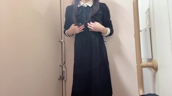 Mikan_crossdresser - Mikan's Cute Uniform Handjob Tease: Japan's Kawaii Crossdresser Unleashed