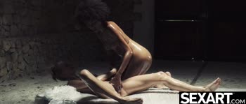 Nancy A's Sensual Oil Massage Ignites Lesbian Lust