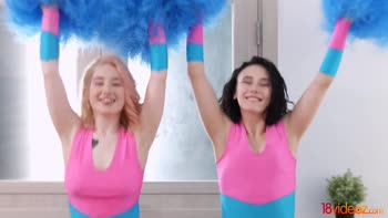 Milana's Cheerleading Threesome Seduction