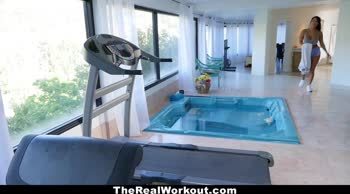 August Taylor Sizzles in Spandex After Sweaty Workout
