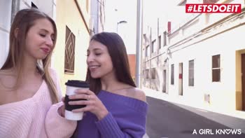 Talia Mint & Anna Dominic: Intense Ukrainian Babe Lesbian Seduction
