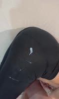 Morning Wake-Up Call: Nipple Caress to Leggings Cumshot
