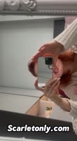 Scarletrose696's Redhead Seduction: Gaping Blowjob & Deepthroat Action