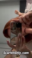 Scarletrose696's Redhead Seduction: Gaping Blowjob & Deepthroat Action