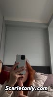 Scarletrose696's Redhead Seduction: Gaping Blowjob & Deepthroat Action