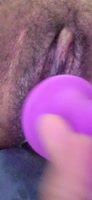 Ediblelips30 Squirting Orgasm with Strapless Dildo on Her Black Hairy Pussy