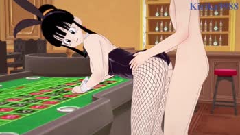 Casino Frenzy: Chi-Chi's Intense Bunny Girl Seduction