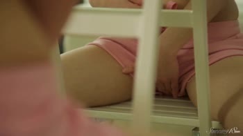 Tiny Blonde Doll's Seductive Self-Love Session