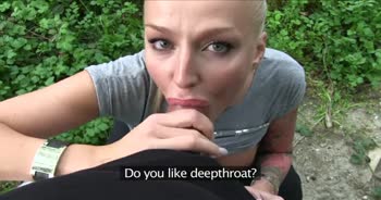 PublicAgent Glamour Model with Big Tits Fucked outside