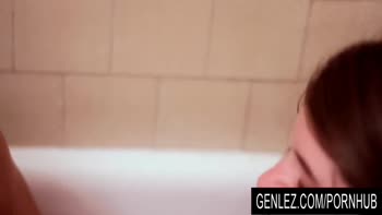 Rilee Marks and Alice March Sizzle in a Romantic Bathtub Lesbian Encounter