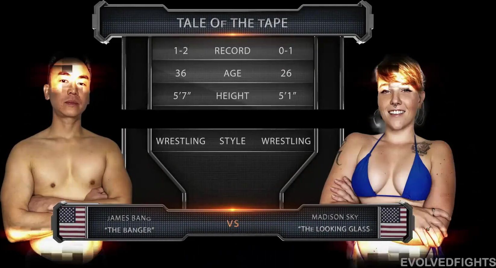 Madison Sky vs James Bang - Cute Madison back in Action, Hoping for a Win