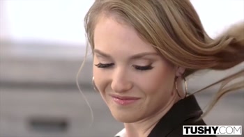 TUSHY Married couple couldn’t wait to share this redhead’s Ass