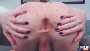 New Blonde Tgirl's Debut Solo: Masturbating in Short Jeans