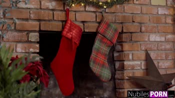 Girlfriend Says "She feels so real!" XXXmas Surprise for BF