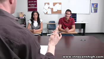 Ariana Marie's Classroom Seduction: Teen (18+) Sucks Cock in Uniform