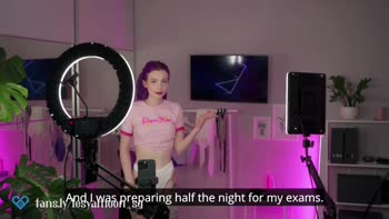 Lesya Moon's Stepbrother Seduction: Tattooed Teen (18+)'s Big Dick Blowjob