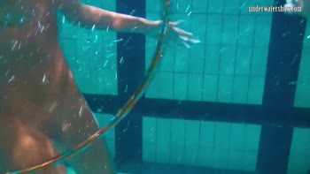 Petite Russian Mermaid Seduces Underwater