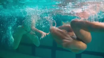 Petite Russian Mermaid Seduces Underwater