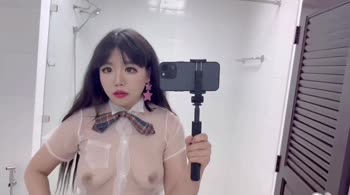 Kikifourever's Asian Beauty in Clear School Uniforms