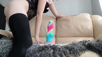 Metalliprinsessa Teases with Bad Dragon Toys