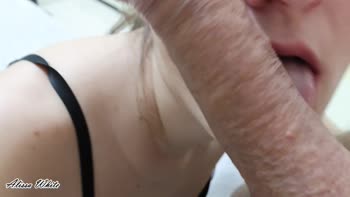 AlissaWhite1's Hot POV Blowjob - Big Dick and Juicy Ass