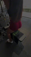 MargotDeluxe's Thick Latina Gym Girl Seduction in Red Leggings