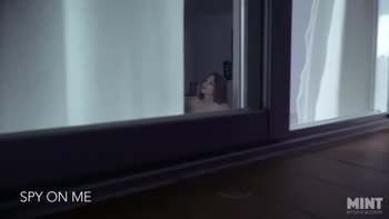 Talia Mint - Talia's Secret: Voyeur Spy Neiour Window Panty Stuffing Fun