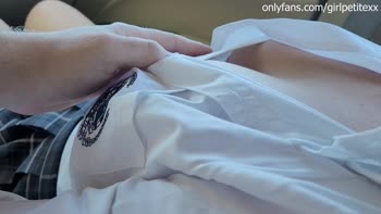 Cute Japanese Babe's Naughty Playtime in Uniform
