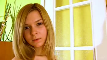 Heels' Seductive Strut: Blonde Cutie Paloma Bares Her Petite Boobs & Pink Pussy